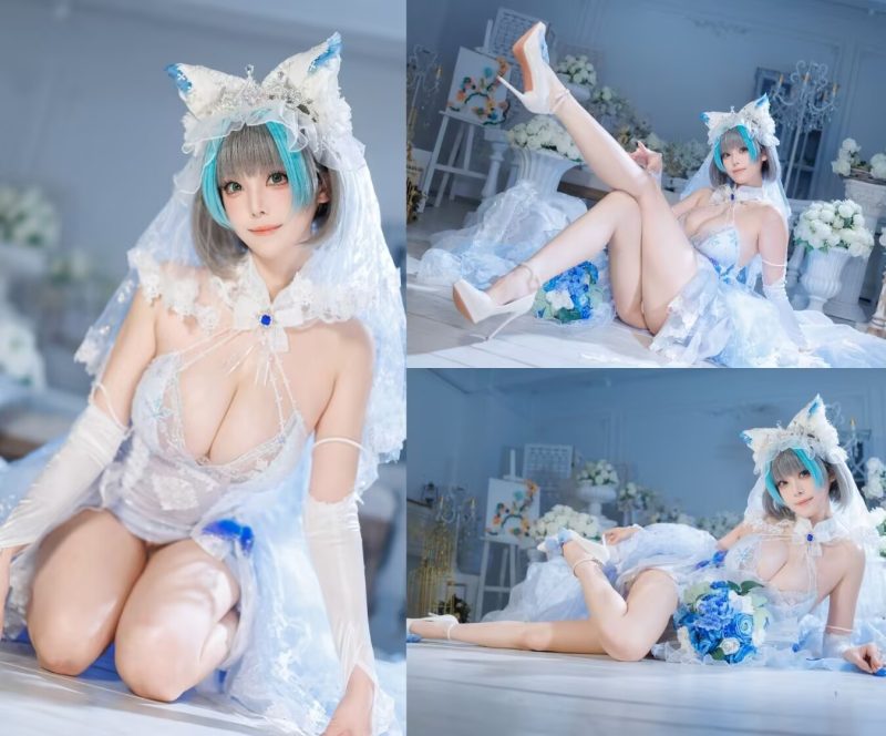 蜜汁猫裘-碧蓝航线 柴郡花嫁 [133P2V-4.39GB]-橙心社